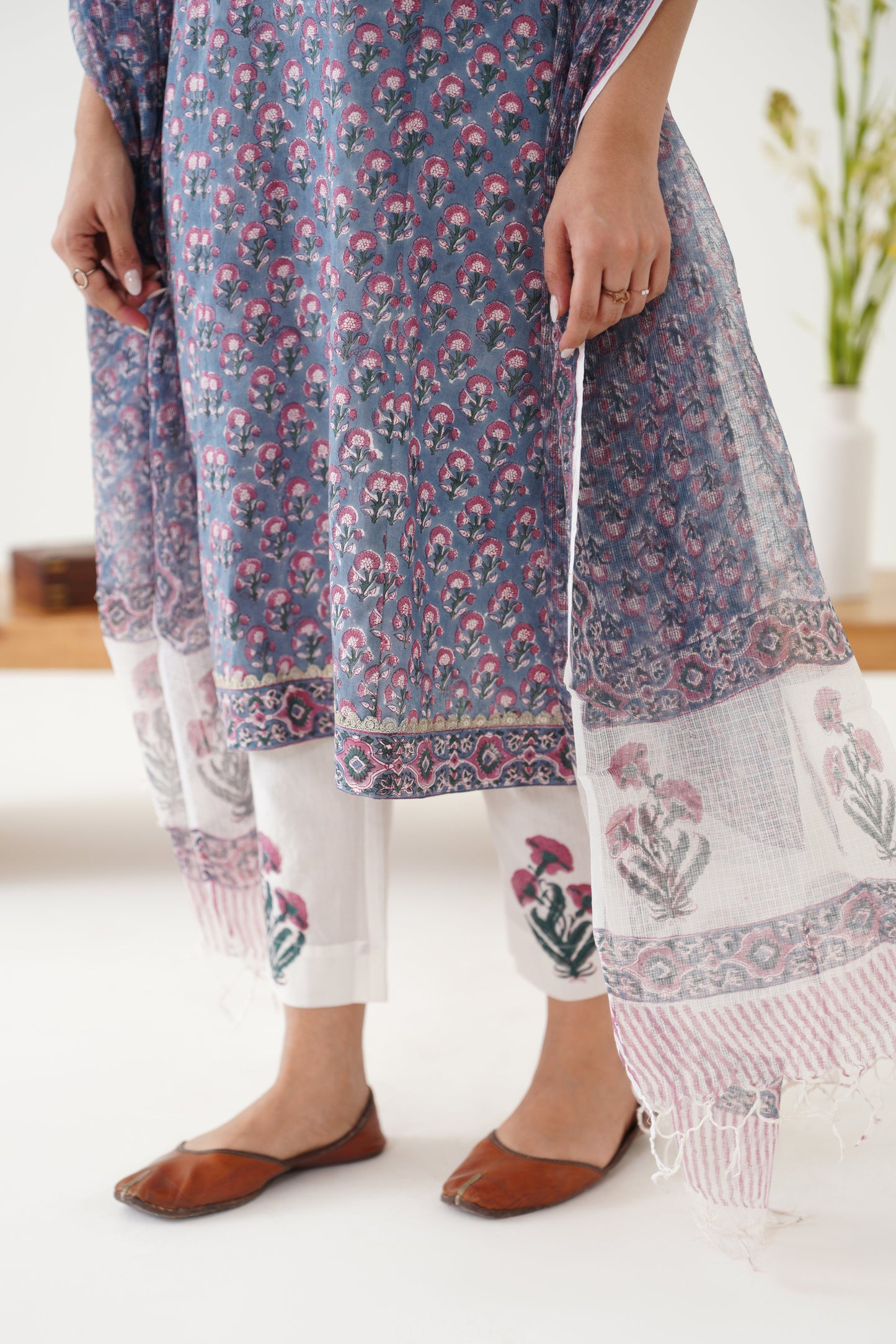 Murraya Grey Gloria Kurta Set of 3