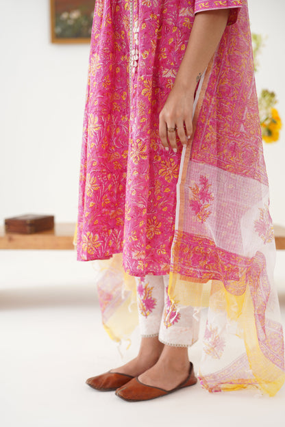 Murraya Pink Florence Anarkali Set of 3