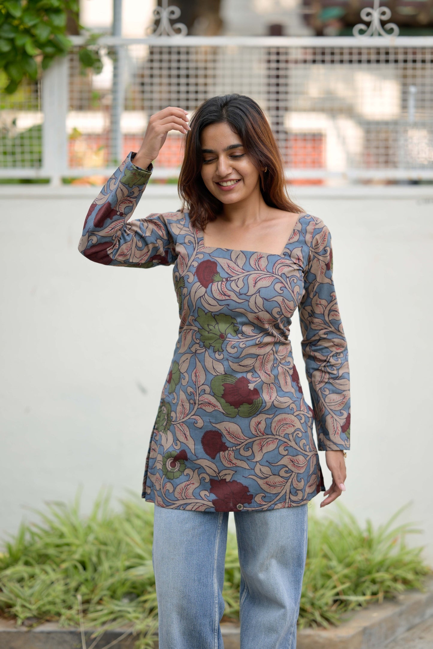 Studio Kalamkari Short Kurta Top
