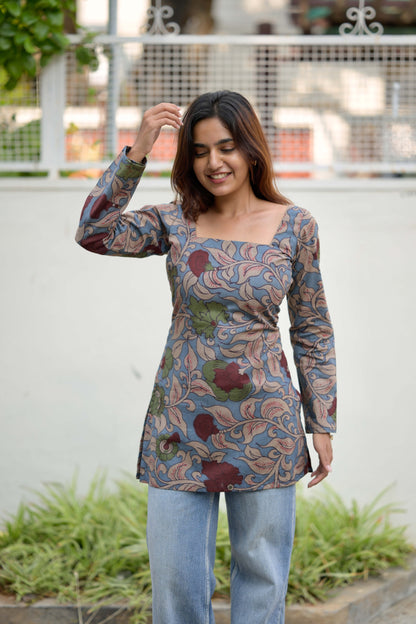 Studio Kalamkari Short Kurta Top