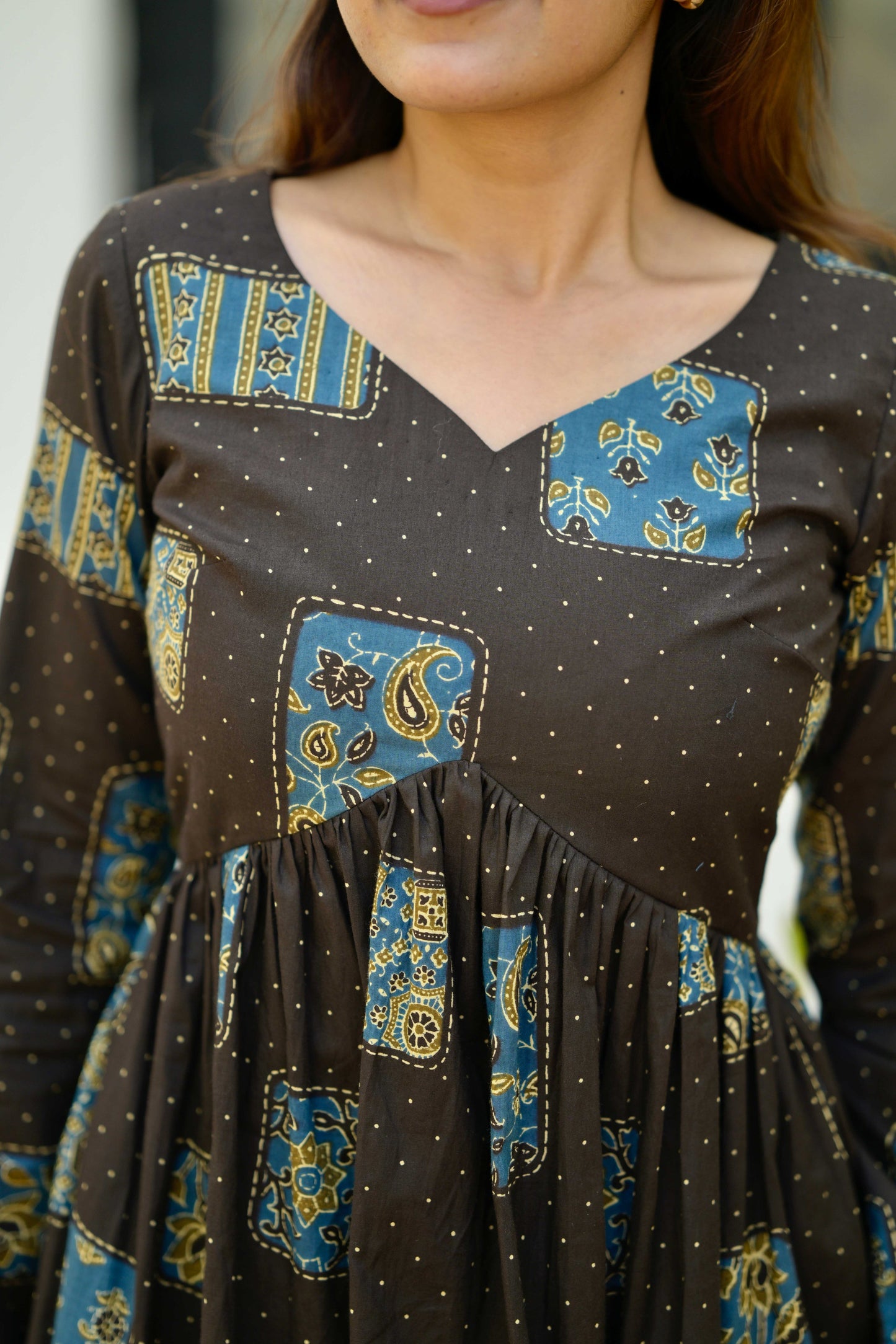 Studio Black Peplum Short Kurta Top