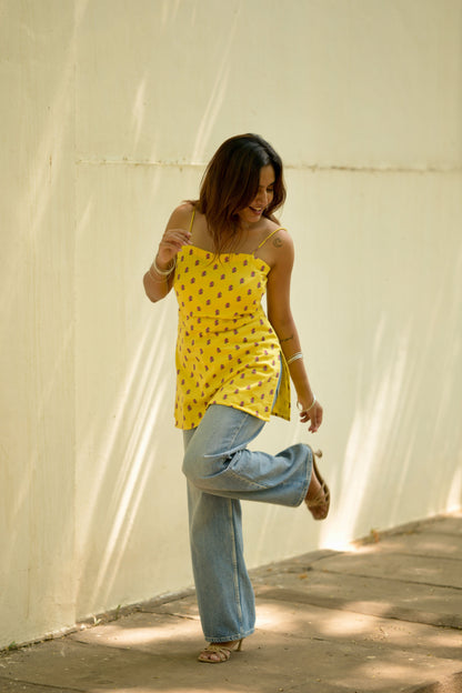 Studio Yellow Mellow Short Kurta Top