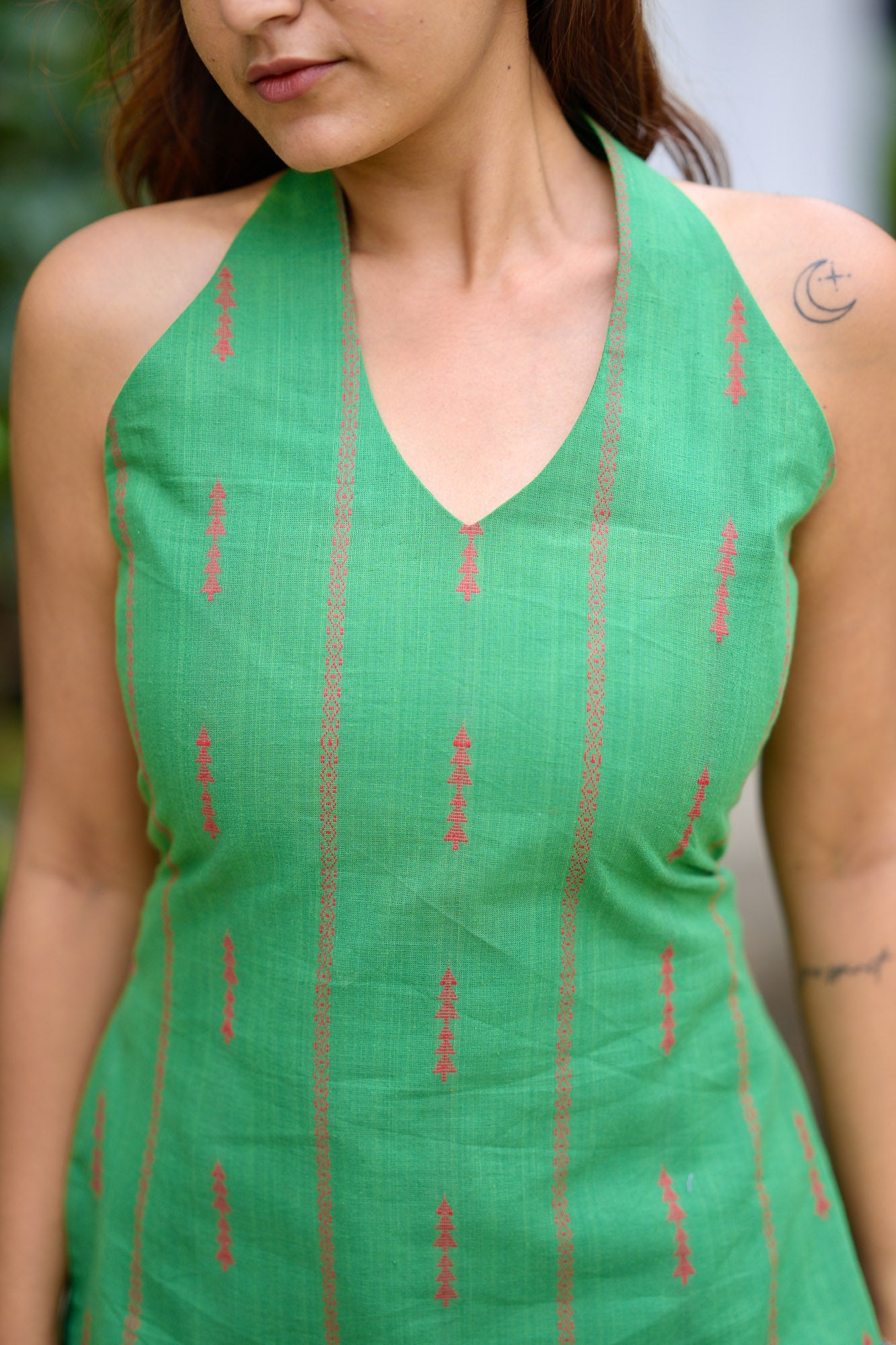 Studio Green Cotton Short Kurta Top