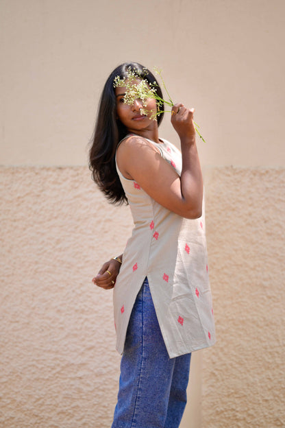 Studio Grey Mosaic Short Kurta Top