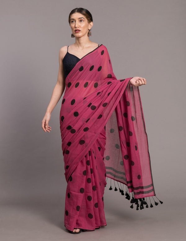 Cerise Antiquity Saree