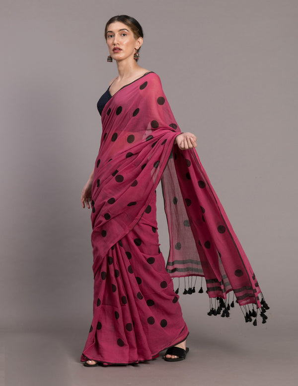 Cerise Antiquity Saree