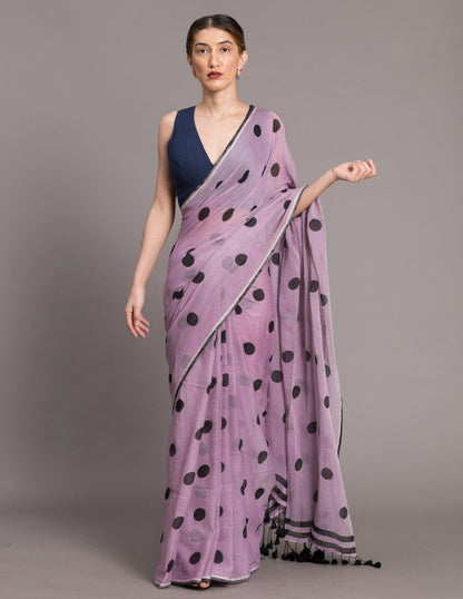 Distant Lavendula Saree