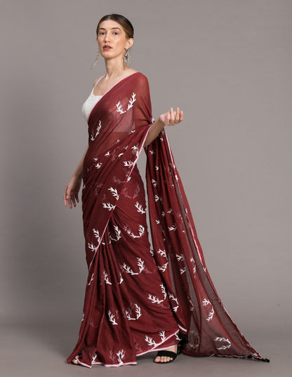 Reindeer Saree