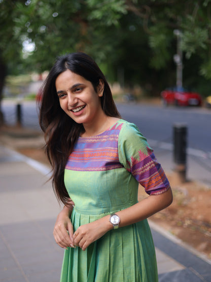 Studio Pure Kanchi Cotton Mint Green Dress