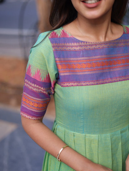 Studio Pure Kanchi Cotton Mint Green Dress