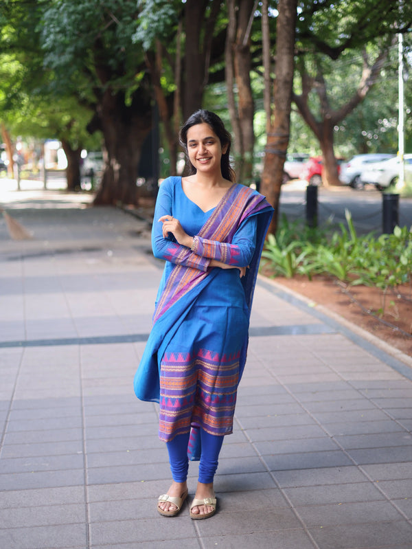 Studio Blue Kanchi Cotton Top And Duppata