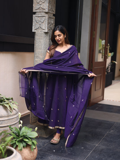 Studio Purple Malar Narayanpet Anarkali Top & Dupatta