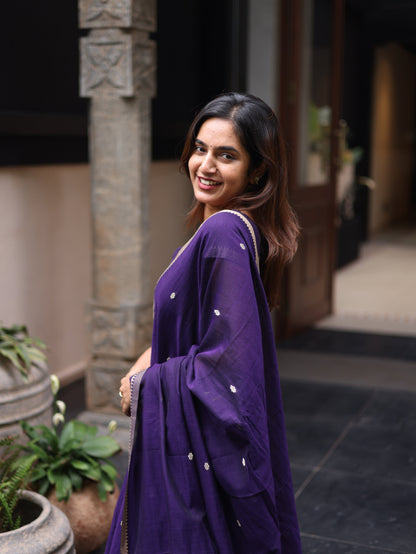 Studio Purple Malar Narayanpet Anarkali Top & Dupatta