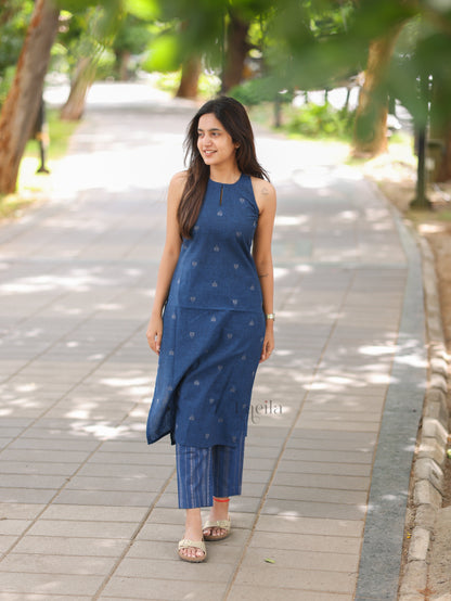 Studio Blue Cotton Top & Bottom Set