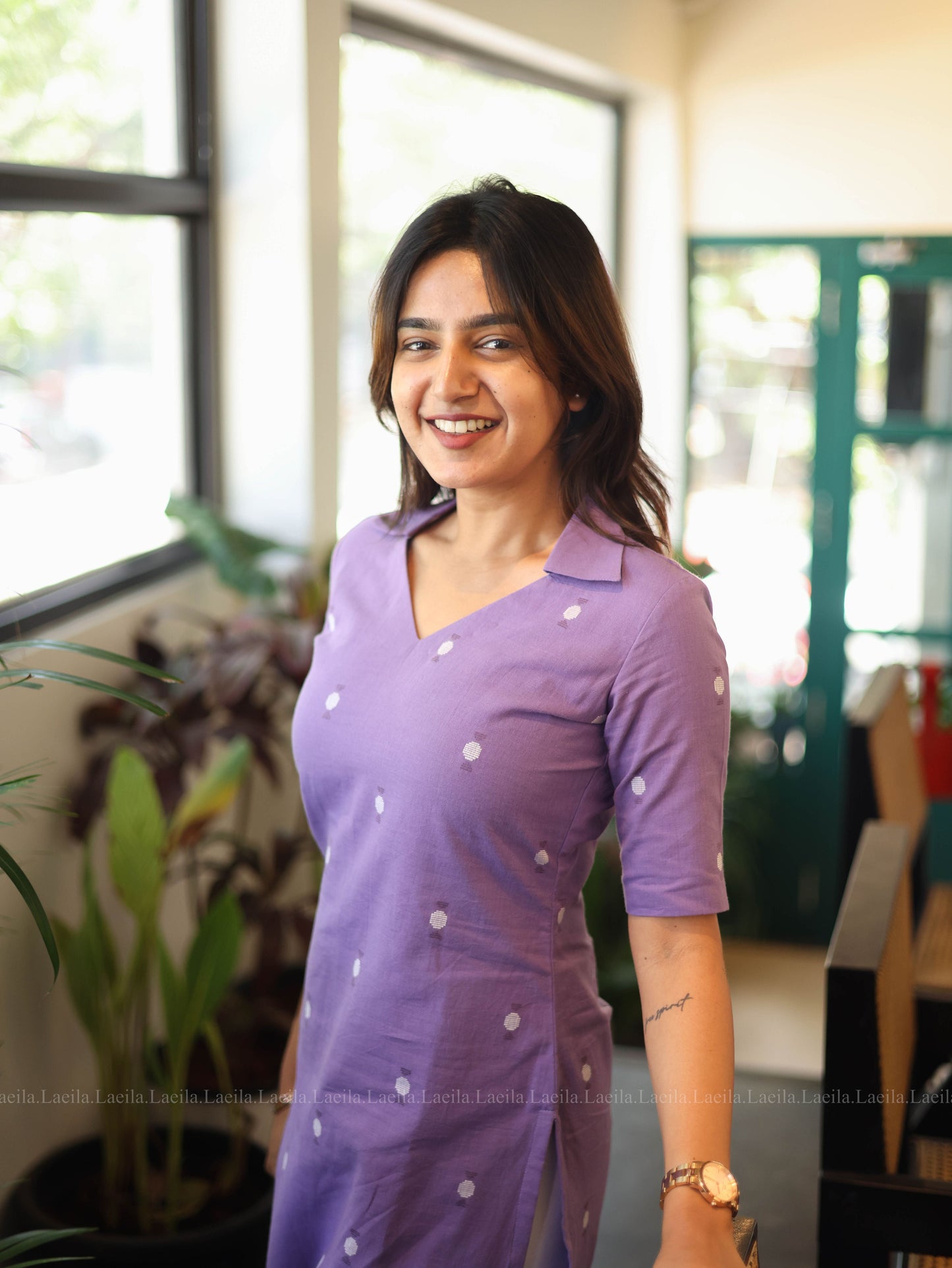 Studio  Lavender Meera Cotton Top