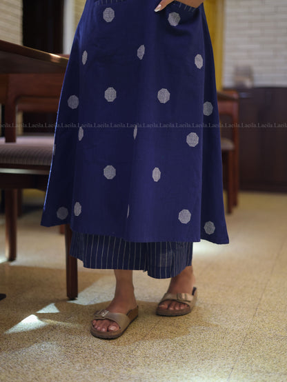 Studio Blue Polka Handloom Meera Set