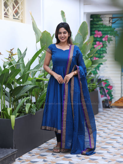 Studio Blue Malar Narayanpet Anarkali Top & Dupatta