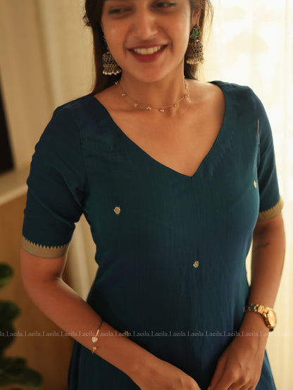 Studio Blue Short Top & Palazzo Pant