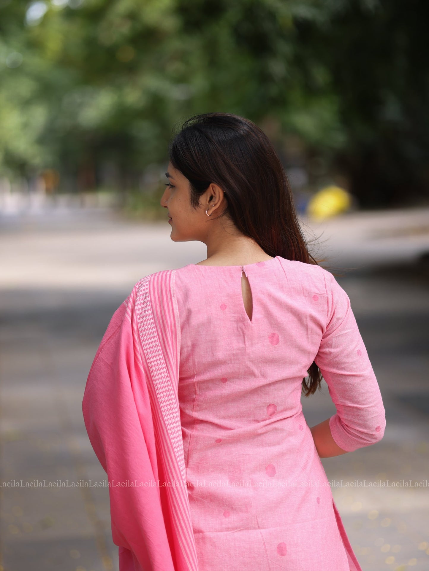 Studio Pink cotton Kadhambari set LP
