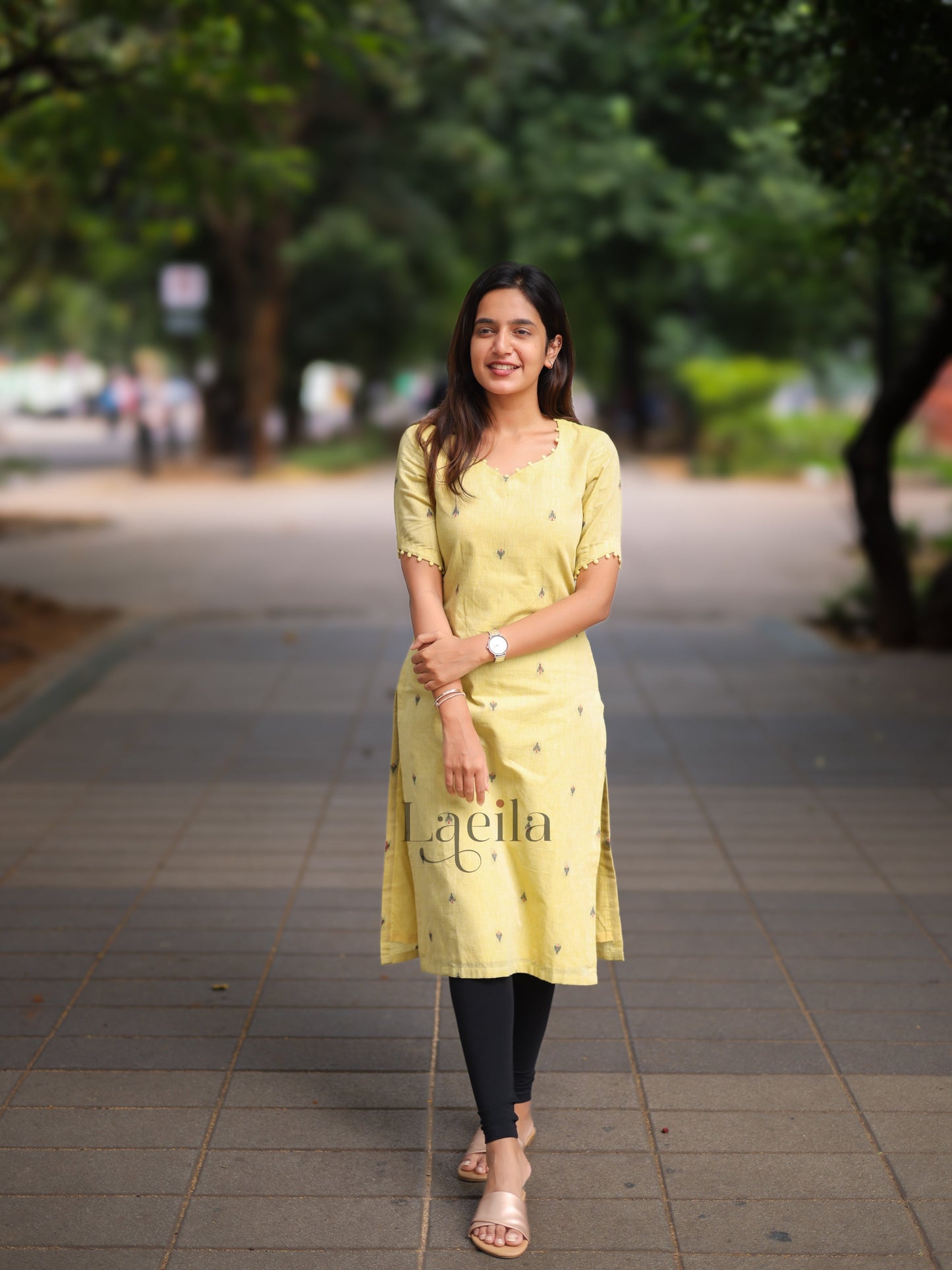 Studio Yellow Cotton Top