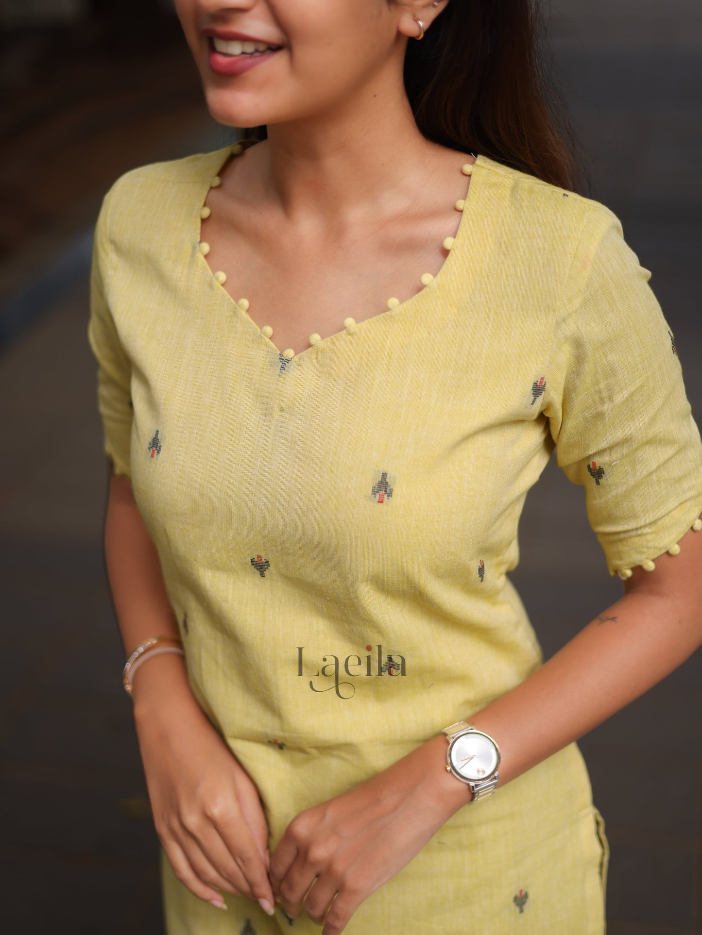 Studio Yellow Cotton Top