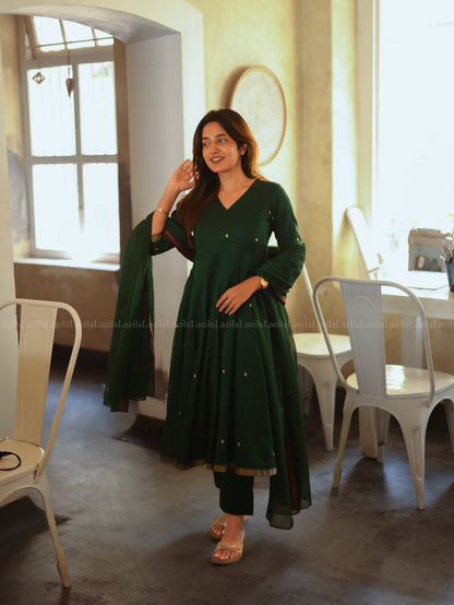 Studio Dark Green Malar Narayanpet Salwar Set