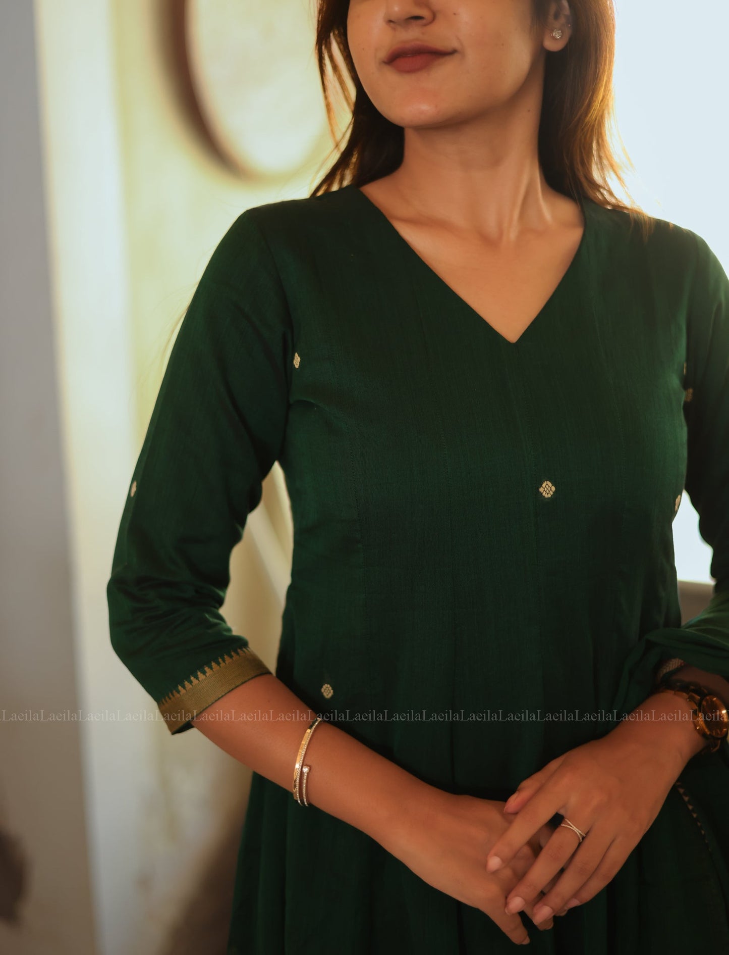 Studio Dark Green Malar Narayanpet Salwar Set