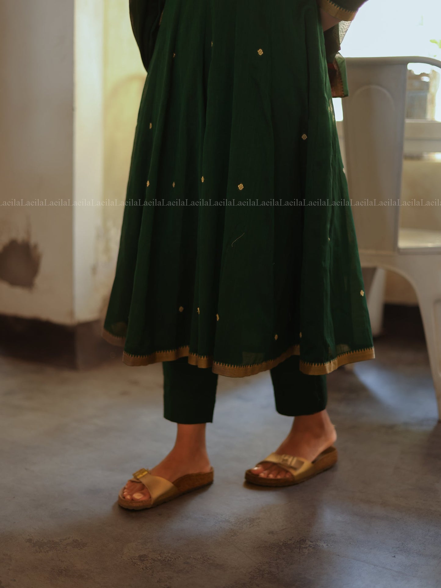 Studio Dark Green Malar Narayanpet Salwar Set