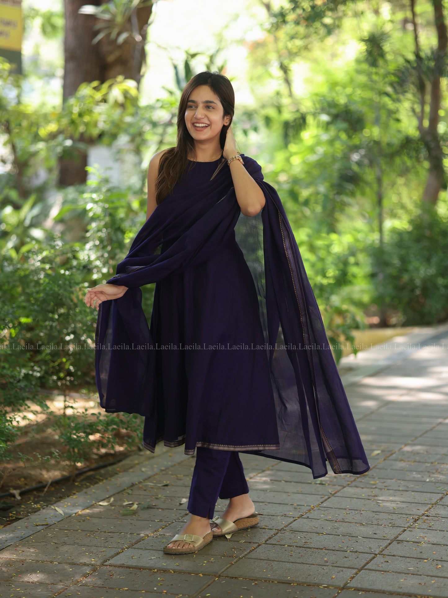 Purple Malar Narayanpet Salwar Set (Pant / Bottom Only)