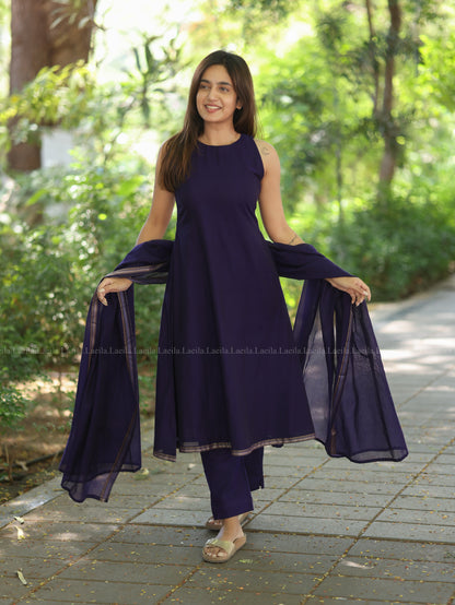 Purple Malar Narayanpet Salwar Set (Pant / Bottom Only)