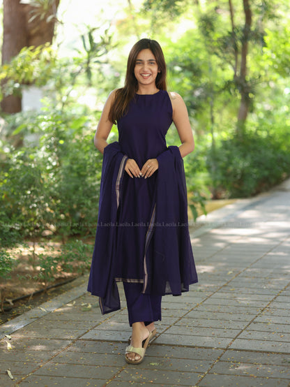 Purple Malar Narayanpet Salwar Set (Pant / Bottom Only)