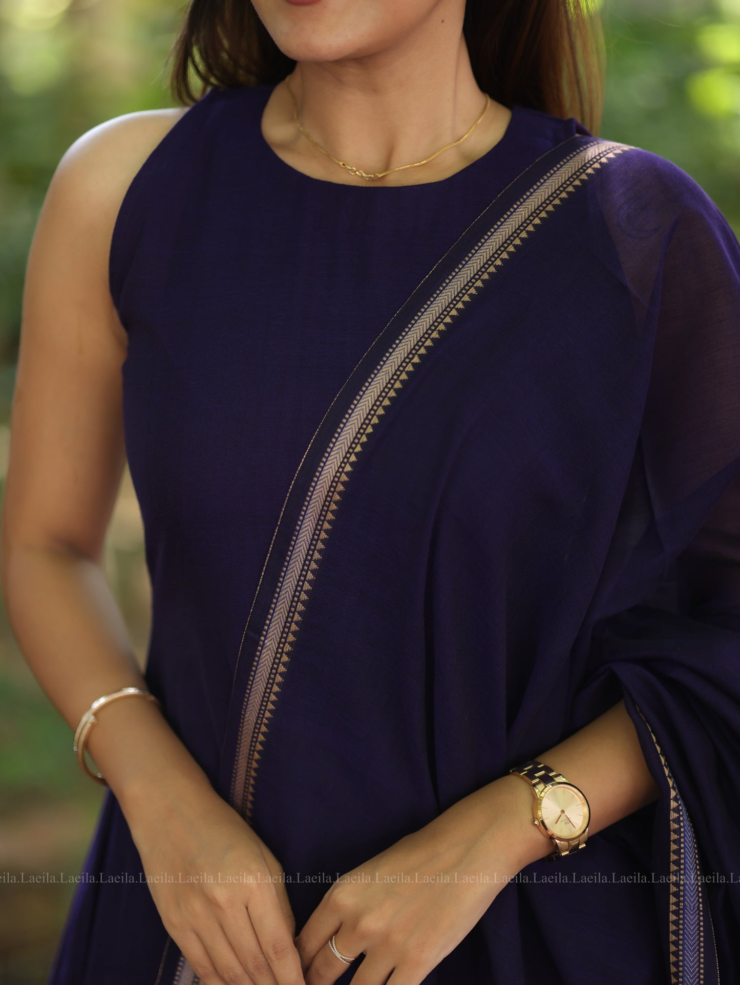 Purple Malar Narayanpet Salwar Set (Pant / Bottom Only)