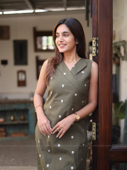 Studio Olive green Meera Cotton Set