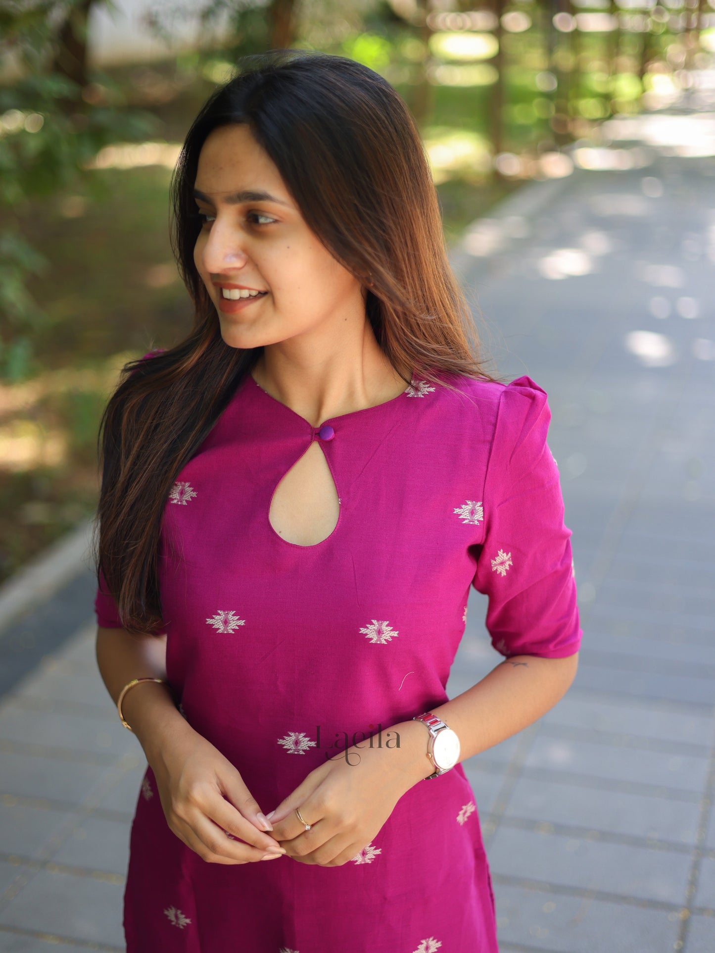 Studio Magenta cotton top