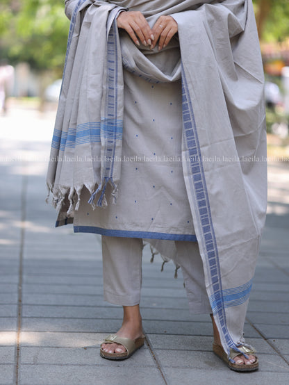 Studio Grey with Blue Kadhambari set