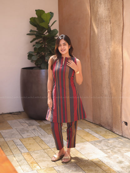 Studio Striped Cotton Co-Ord Set