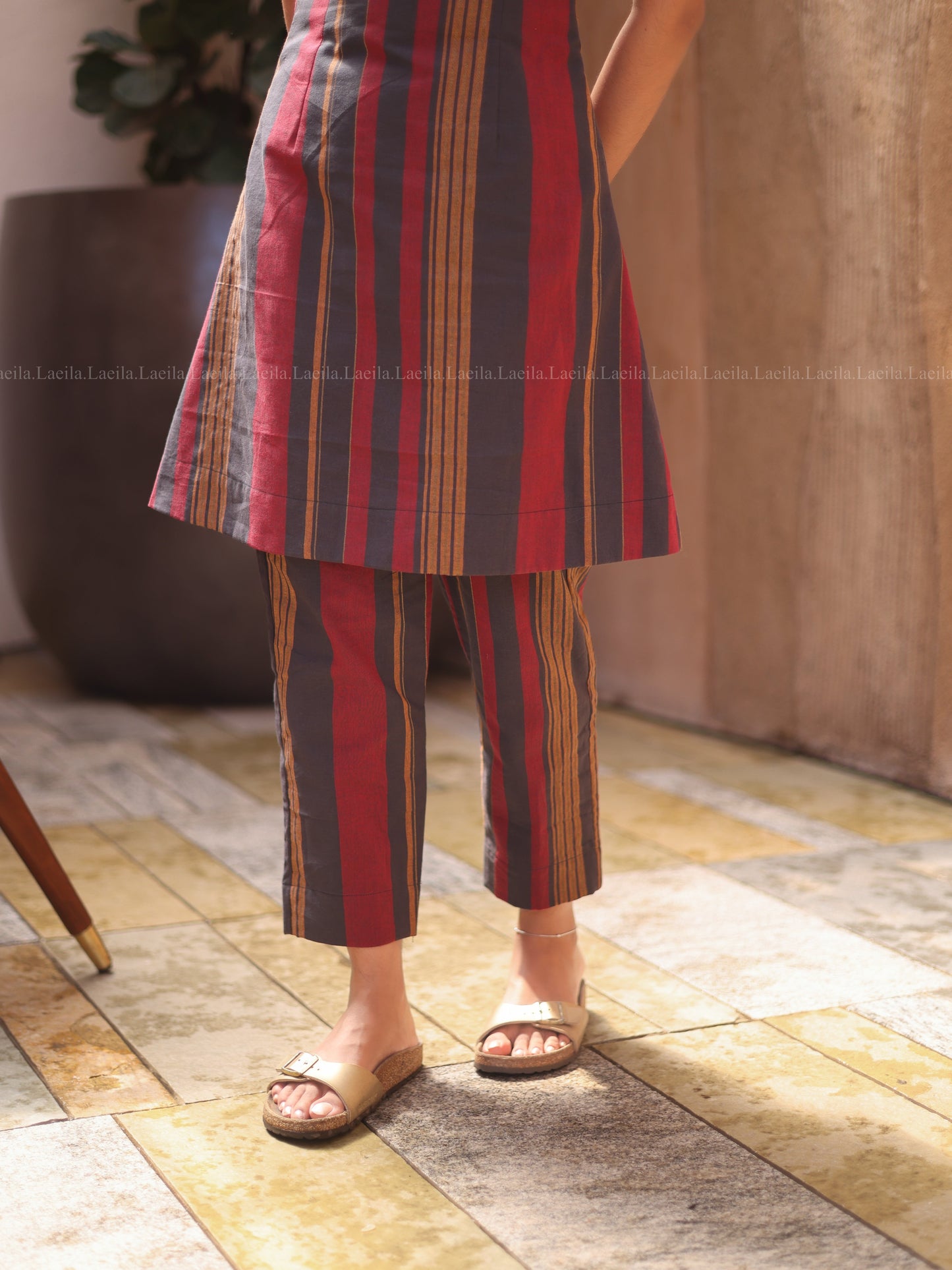 Studio Striped Cotton Co-Ord Set