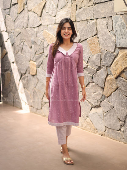 Studio Powder Pink Dotted Co-Ord Set