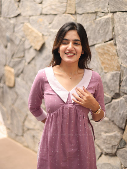 Studio Powder Pink Dotted Co-Ord Set