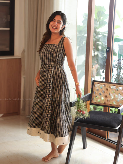 Studio Black Checkered Dress