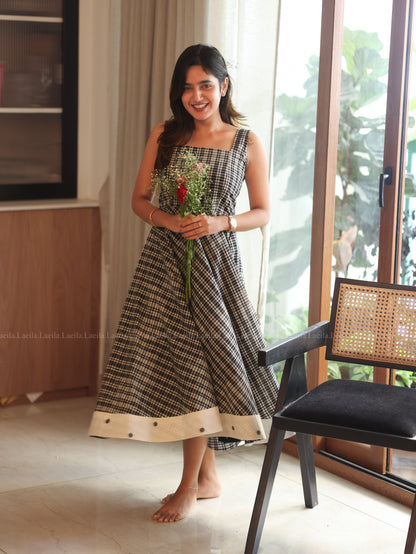 Studio Black Checkered Dress