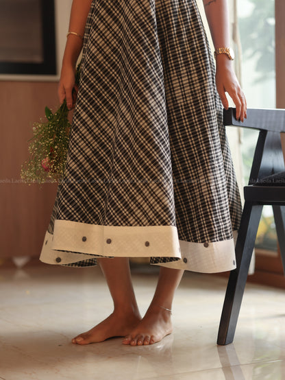 Studio Black Checkered Dress