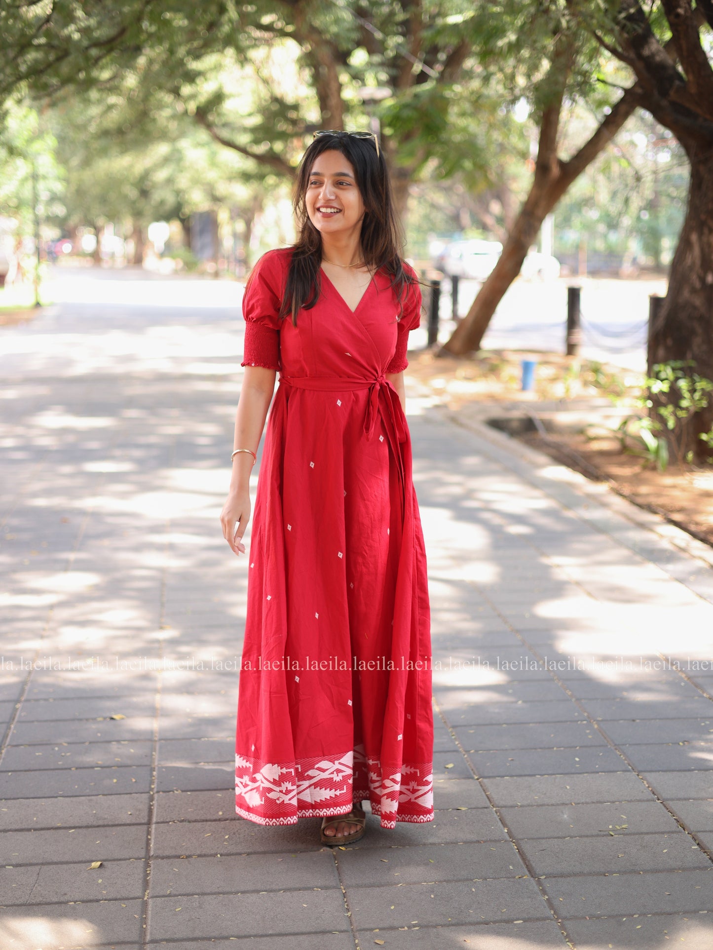 Studio Red Polka dots Gown