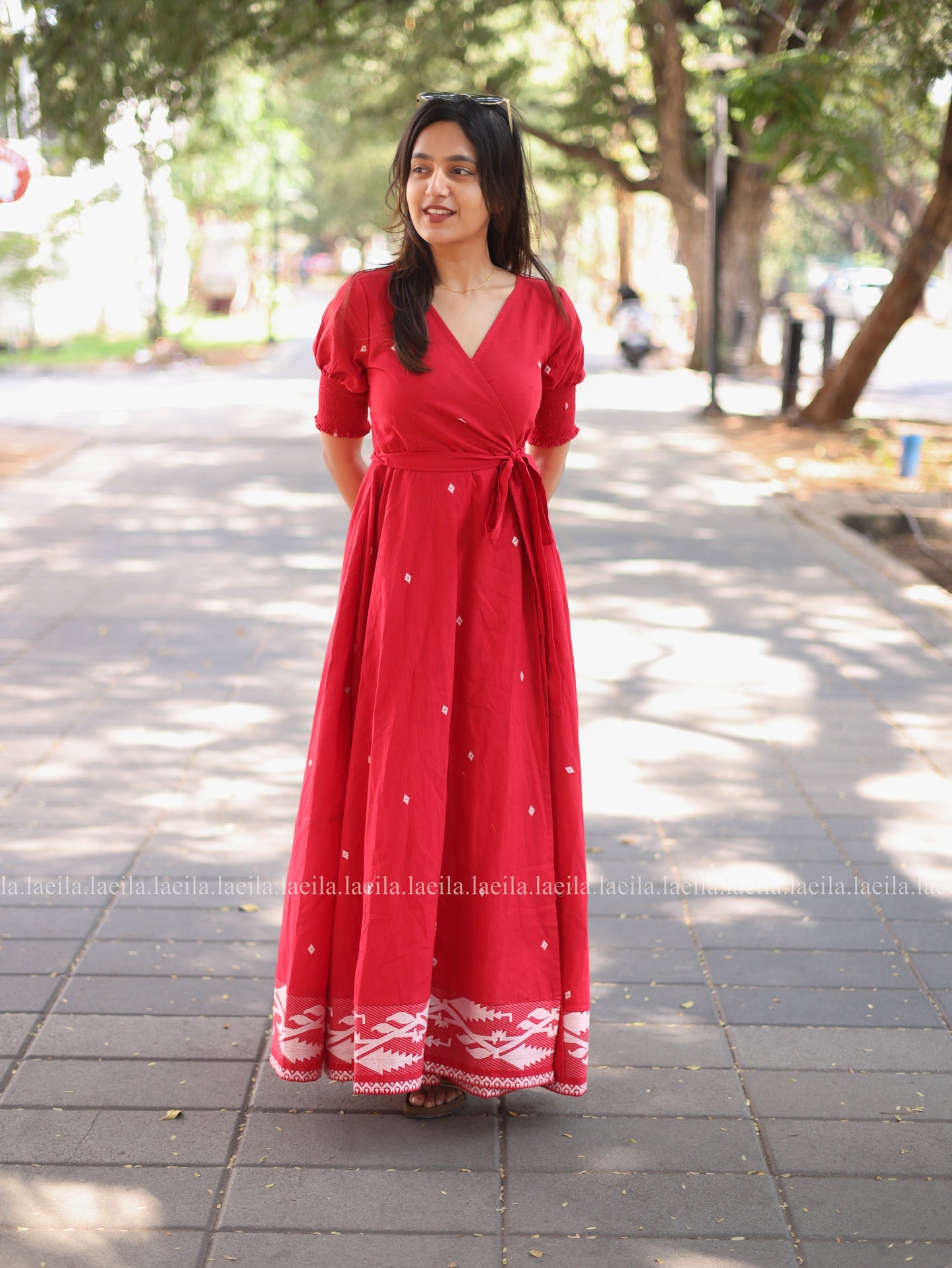 Studio Red Polka dots Gown