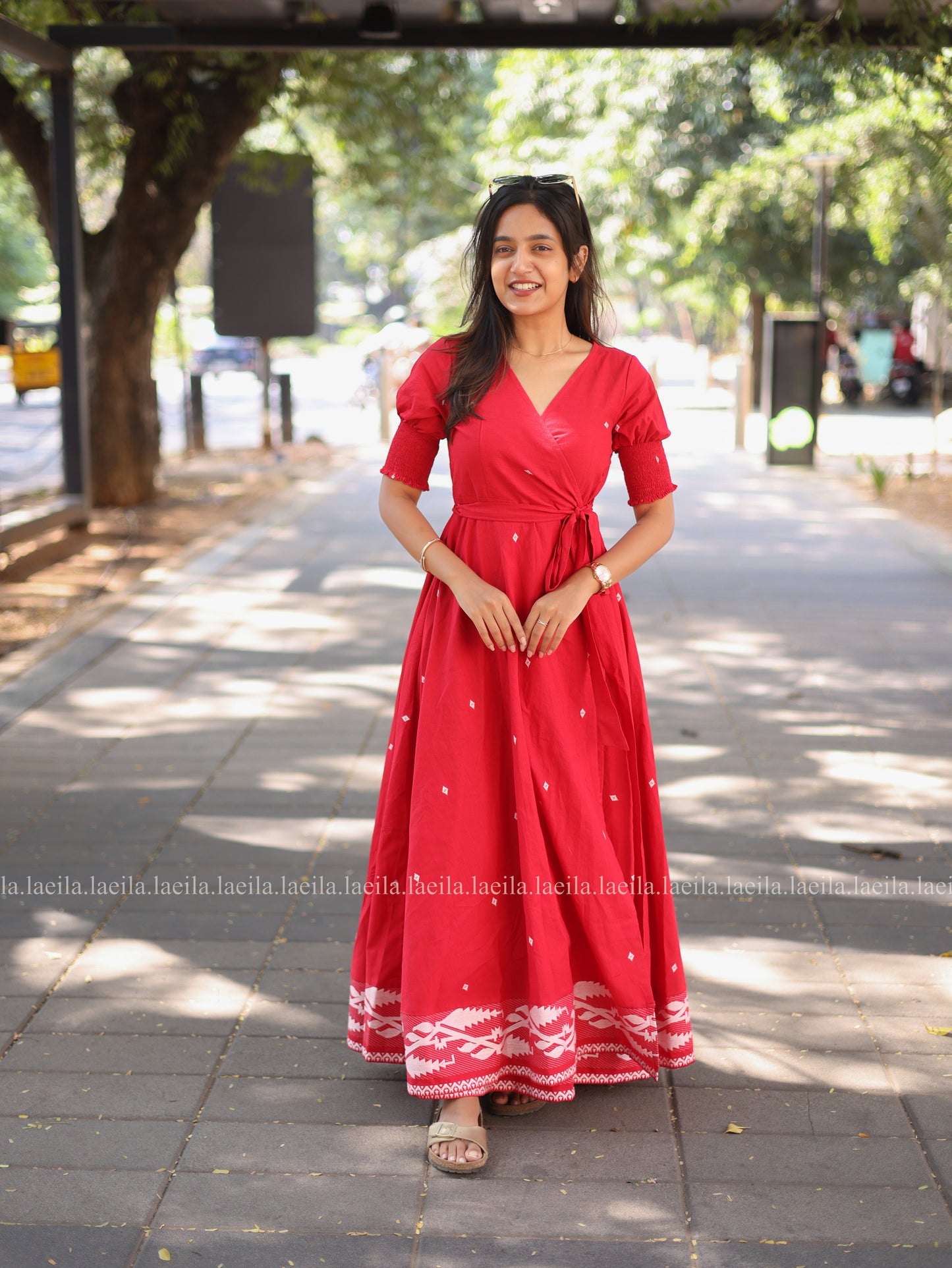 Studio Red Polka dots Gown