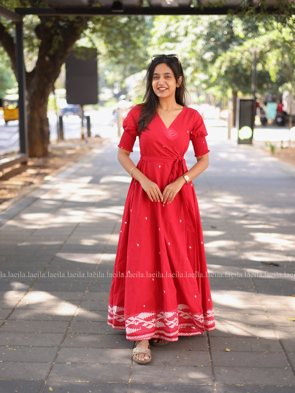 Studio Red Polka dots Gown