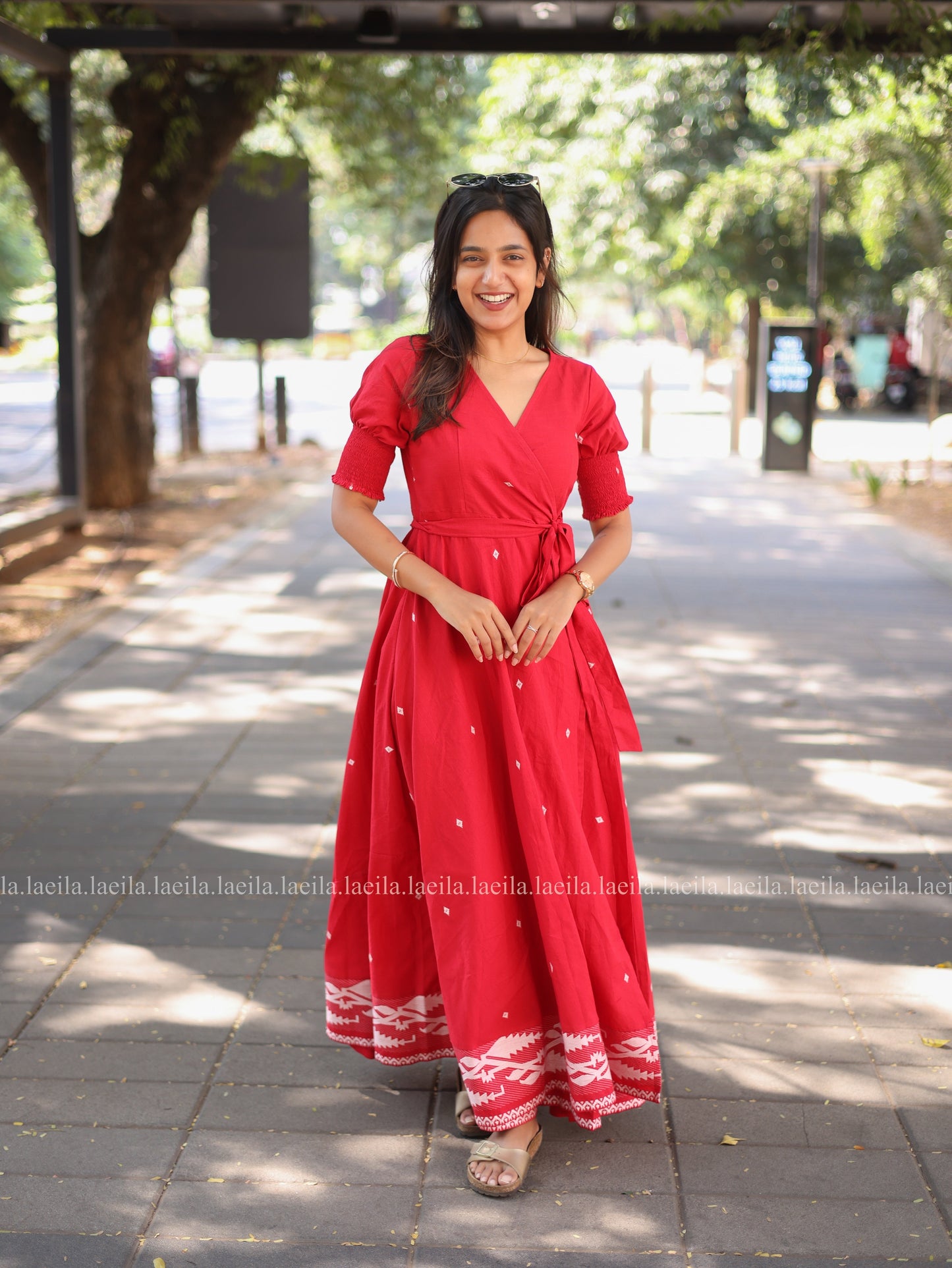 Studio Red Polka dots Gown