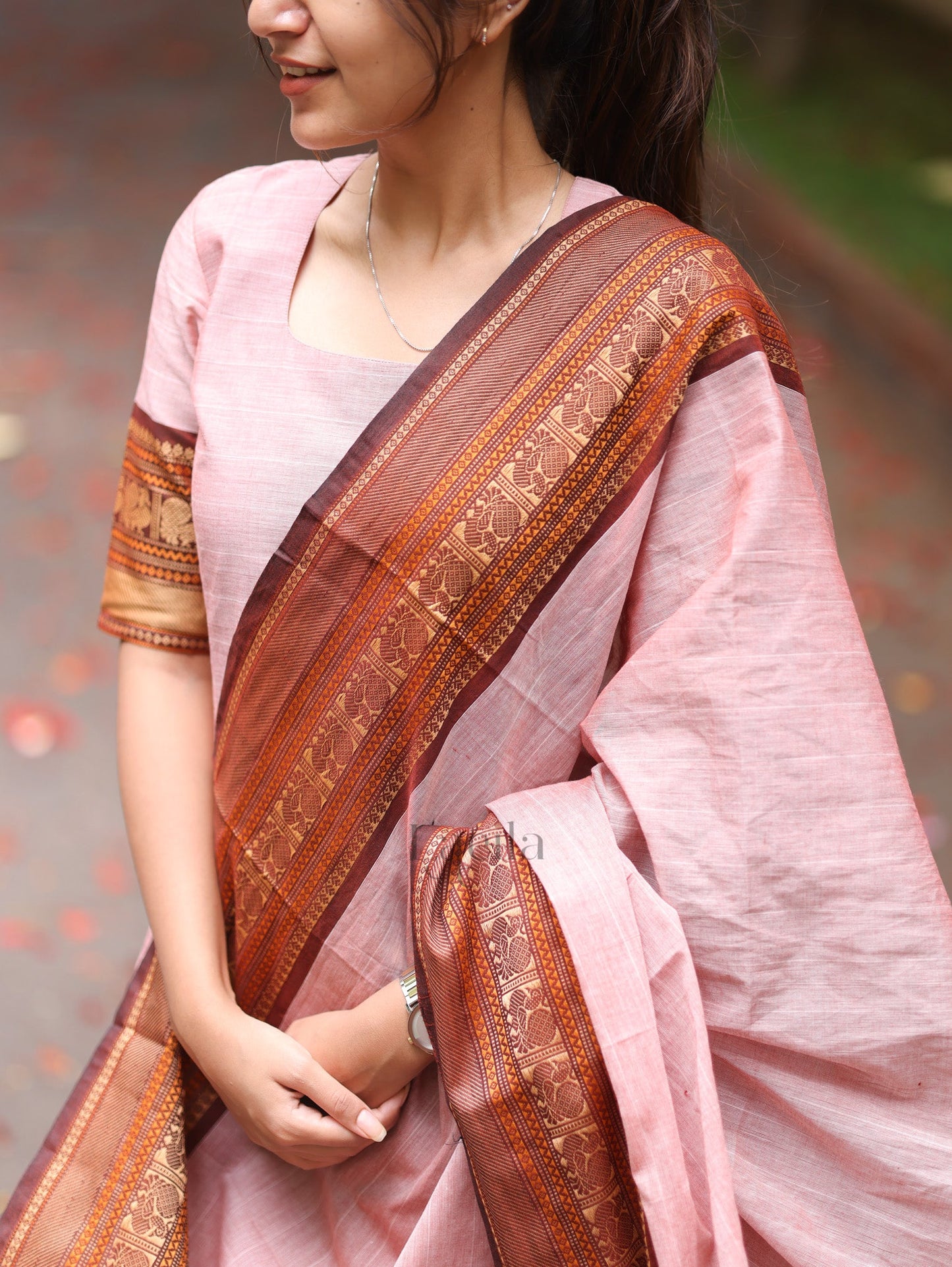 Studio Pink Meenakshi Pure Kanchi Cotton Top and Dupatta Set