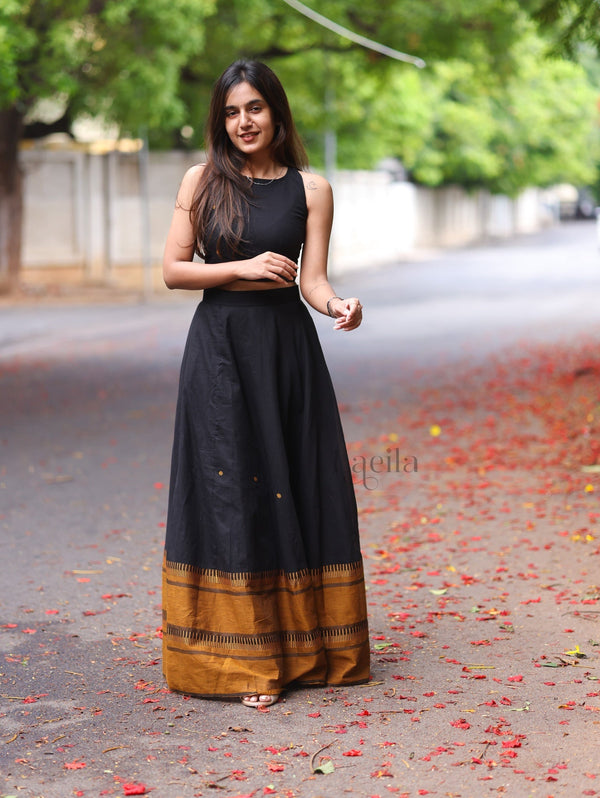 Studio Black Pure Kanchi Cotton Skirt and Top set
