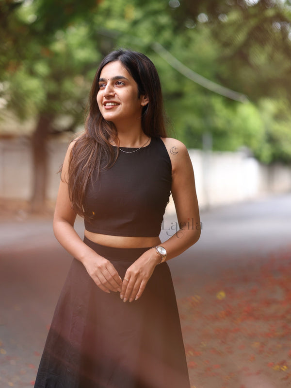 Studio Black Pure Kanchi Cotton Skirt and Top set